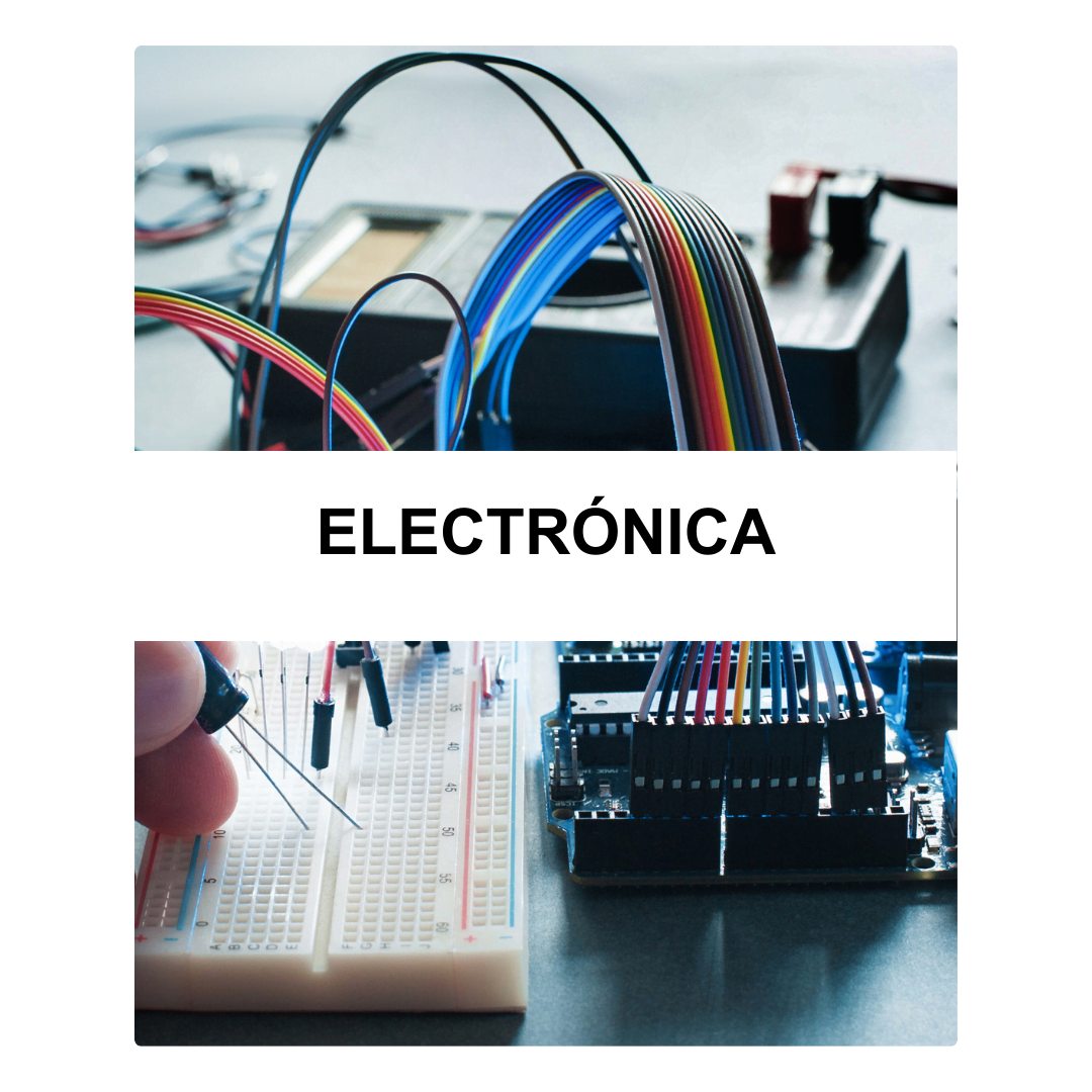 Foto circuito electrónico con texto "Electrónica". Jabellan hace fresado cnc acero inoxidable